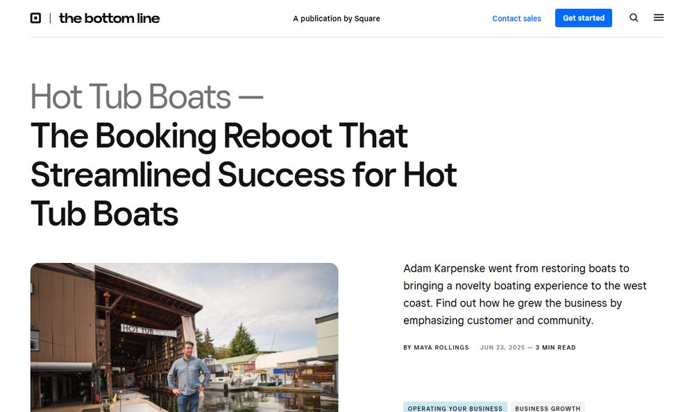 Square「Hot Tub Boats」（The Bottom Line）のファーストビュー