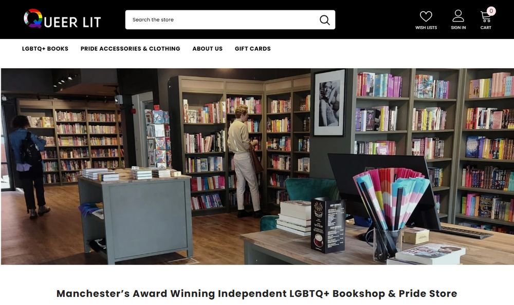 Queer Lit公式サイト「About Us」のファーストビュー