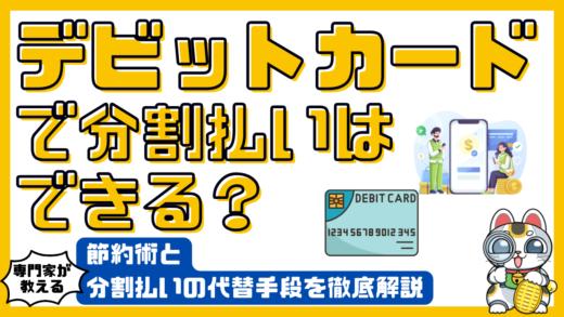 デビットカードで分割払いはできる？節約術と代替手段を徹底解説