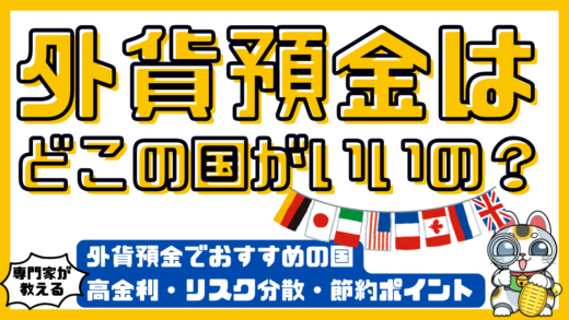 外貨預金はどこの国がいいの？外貨預金でおすすめの国選びの高金利・リスク分散・節約ポイントを徹底解説